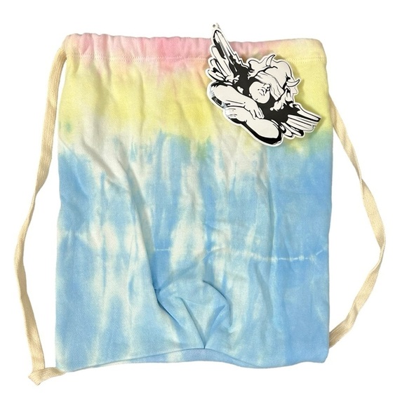 Boys Lie Cotton Candy Tie Dye Drawstring Bag New with Sticker Angel California - Picture 2 of 6